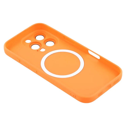 For iPhone 16 Pro Max Case Compatible with MagSafe Liquid Silicone Phone Cover with Tempered Glass Lens Protector