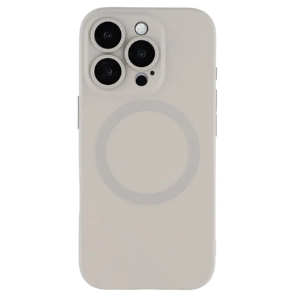 For iPhone 16 Pro Max Case Compatible with MagSafe Liquid Silicone Phone Cover with Tempered Glass Lens Protector