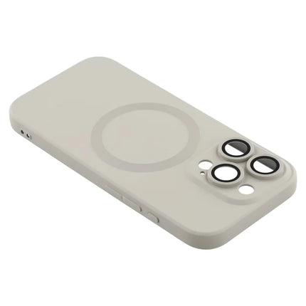 For iPhone 16 Pro Max Case Compatible with MagSafe Liquid Silicone Phone Cover with Tempered Glass Lens Protector