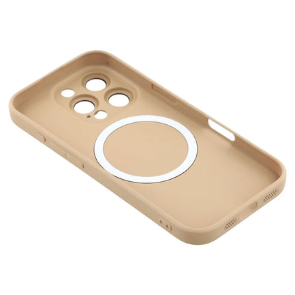 For iPhone 16 Pro Max Case Compatible with MagSafe Liquid Silicone Phone Cover with Tempered Glass Lens Protector