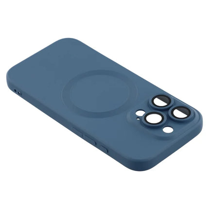 For iPhone 16 Pro Max Case Compatible with MagSafe Liquid Silicone Phone Cover with Tempered Glass Lens Protector
