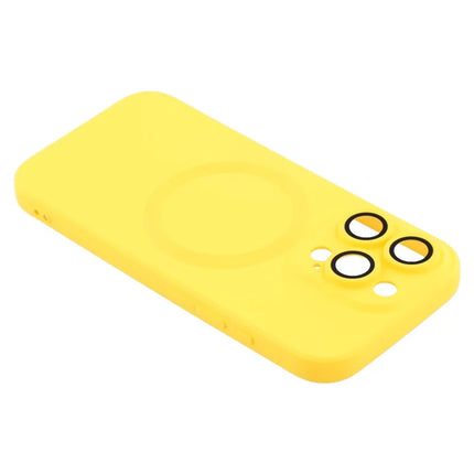 For iPhone 16 Pro Max Case Compatible with MagSafe Liquid Silicone Phone Cover with Tempered Glass Lens Protector