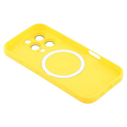 For iPhone 16 Pro Max Case Compatible with MagSafe Liquid Silicone Phone Cover with Tempered Glass Lens Protector