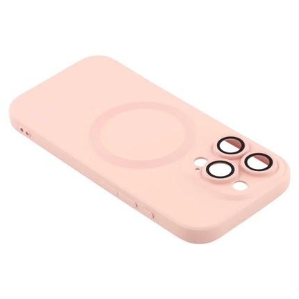For iPhone 16 Pro Max Case Compatible with MagSafe Liquid Silicone Phone Cover with Tempered Glass Lens Protector
