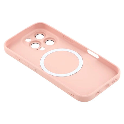For iPhone 16 Pro Max Case Compatible with MagSafe Liquid Silicone Phone Cover with Tempered Glass Lens Protector