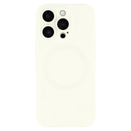 For iPhone 16 Pro Case Compatible with MagSafe Liquid Silicone Phone Cover with Tempered Glass Lens Protector