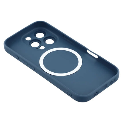 For iPhone 16 Pro Case Compatible with MagSafe Liquid Silicone Phone Cover with Tempered Glass Lens Protector