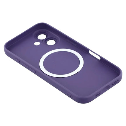 For iPhone 16 Plus Case Compatible with MagSafe Liquid Silicone Phone Cover with Tempered Glass Lens Protector