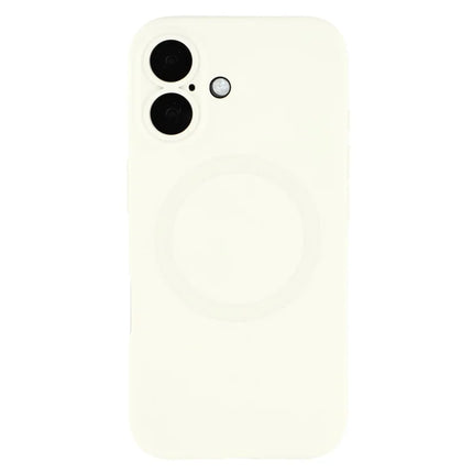 For iPhone 16 Plus Case Compatible with MagSafe Liquid Silicone Phone Cover with Tempered Glass Lens Protector