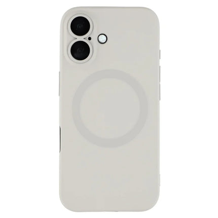For iPhone 16 Plus Case Compatible with MagSafe Liquid Silicone Phone Cover with Tempered Glass Lens Protector