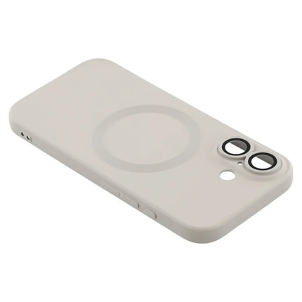 For iPhone 16 Plus Case Compatible with MagSafe Liquid Silicone Phone Cover with Tempered Glass Lens Protector