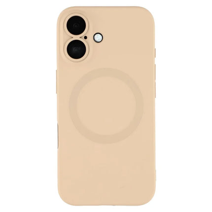 For iPhone 16 Plus Case Compatible with MagSafe Liquid Silicone Phone Cover with Tempered Glass Lens Protector