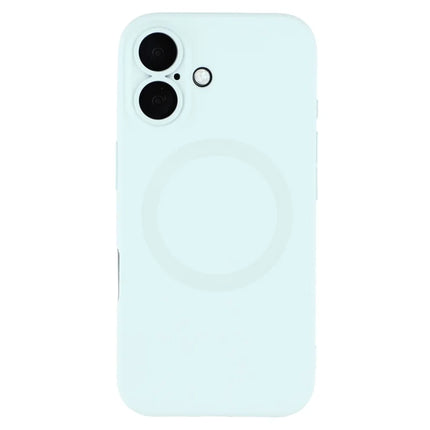 For iPhone 16 Plus Case Compatible with MagSafe Liquid Silicone Phone Cover with Tempered Glass Lens Protector
