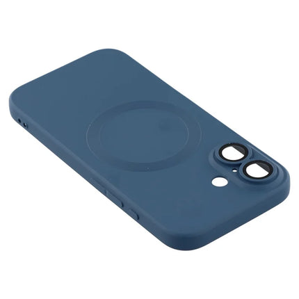 For iPhone 16 Plus Case Compatible with MagSafe Liquid Silicone Phone Cover with Tempered Glass Lens Protector