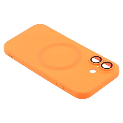 For iPhone 16 Case Compatible with MagSafe Liquid Silicone Phone Cover with Tempered Glass Lens Protector