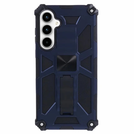For Samsung Galaxy A56 5G Phone Case Kickstand Drop Protection PC + TPU Back Cover - Blue