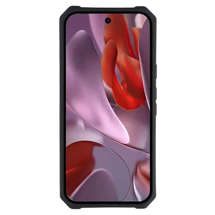 For Google Pixel 9a Kickstand Case Slide Lens Lid PC + TPU Phone Cover with Card Slot