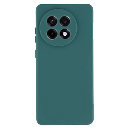 For OnePlus Ace 5 5G / Ace 5 Pro 5G Case Precise Cutouts Straight Edge TPU Shockproof Phone Cover - Army Green