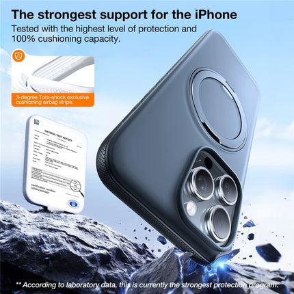 TORRAS O Fitness Series For iPhone 16 Pro Max Case Compatible with MagSafe TPU PC Kickstand Phone Cover