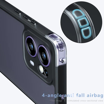 For Oppo Reno13 F 5G Case Drop Proof TPU + PC Matte Back Phone Cover