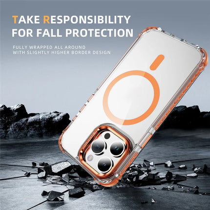 For iPhone 13 Pro Max Clear Phone Case with Lens Kickstand Cover Compatible with MagSafe