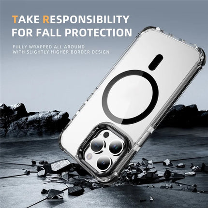 For iPhone 13 Pro Max Clear Phone Case with Lens Kickstand Cover Compatible with MagSafe