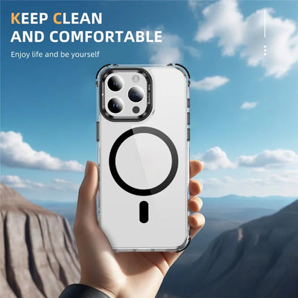 For iPhone 13 Pro Max Clear Phone Case with Lens Kickstand Cover Compatible with MagSafe