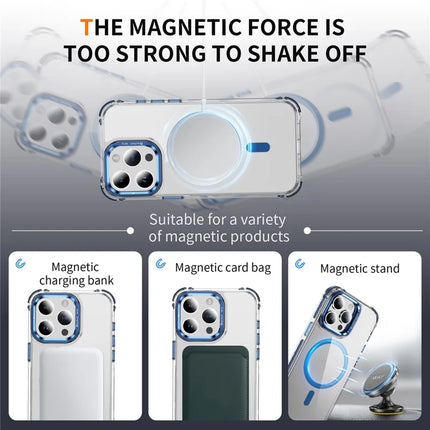 For iPhone 13 Pro Max Clear Phone Case with Lens Kickstand Cover Compatible with MagSafe