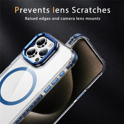 For iPhone 13 Pro Max Clear Phone Case with Lens Kickstand Cover Compatible with MagSafe