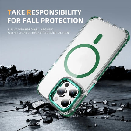 For iPhone 13 Pro Max Clear Phone Case with Lens Kickstand Cover Compatible with MagSafe