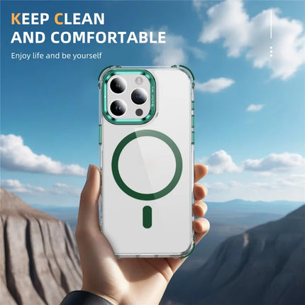 For iPhone 13 Pro Max Clear Phone Case with Lens Kickstand Cover Compatible with MagSafe
