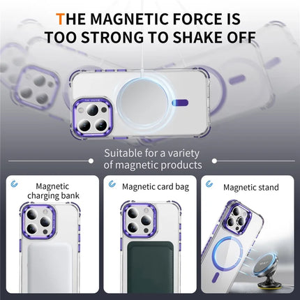 For iPhone 13 Pro Max Clear Phone Case with Lens Kickstand Cover Compatible with MagSafe