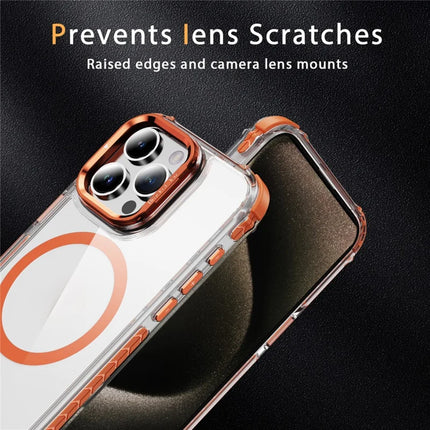 For iPhone 12 Pro Max Clear Phone Case with Lens Kickstand Cover Compatible with MagSafe