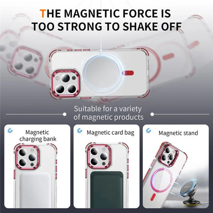For iPhone 12 Pro Max Clear Phone Case with Lens Kickstand Cover Compatible with MagSafe