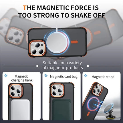 For iPhone 13 Pro Max Case with Lens Kickstand Matte Phone Back Cover Compatible with MagSafe