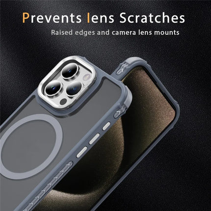 For iPhone 13 Pro Max Case with Lens Kickstand Matte Phone Back Cover Compatible with MagSafe