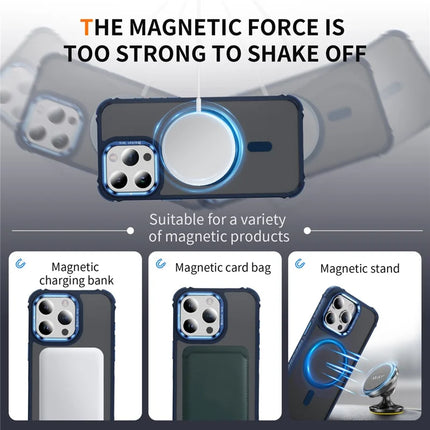 For iPhone 13 Pro Max Case with Lens Kickstand Matte Phone Back Cover Compatible with MagSafe