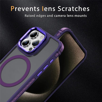 For iPhone 12 Pro Max Case with Lens Kickstand Matte Phone Back Cover Compatible with MagSafe