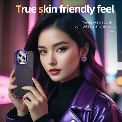 For iPhone 12 Pro Max Case with Lens Kickstand Matte Phone Back Cover Compatible with MagSafe