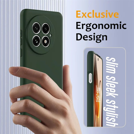 For OnePlus 13 Liquid Silicone Case with Strap Compatible with MagSafe Phone Cover