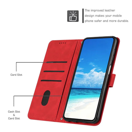 For Oppo Reno13 Pro 5G Case Viewing Stand PU Leather Phone Cover Imprinted Heart Pattern
