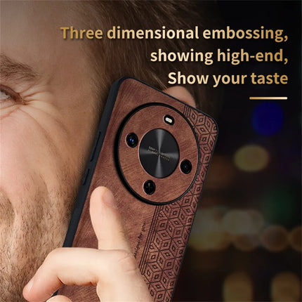 AZNS For Huawei Enjoy 70X Case Protective PU Leather Covered TPU Phone Shell