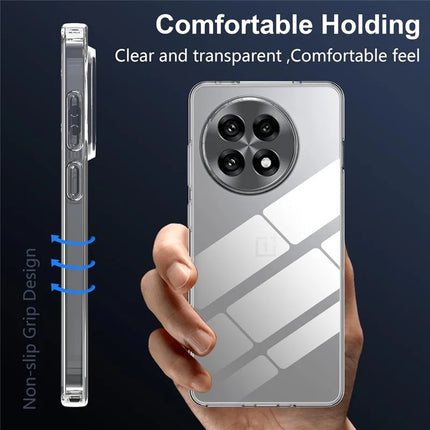 For OnePlus 13R 5G Case Anti-Fingerprint Crystal Clear TPU Phone Cover
