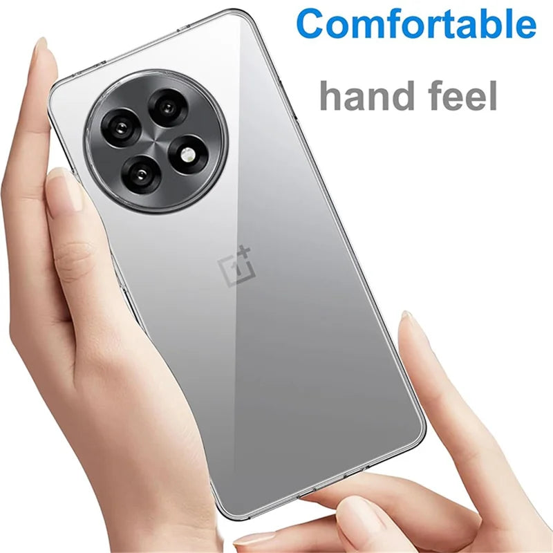 ShopCaseCart Durable Case OnePlus 13R 5G Clear TPU Anti-Scratch Phone Protective cover + 2.5D Arc Edge Screen Protector