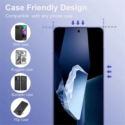 For OnePlus 13R 5G Clear TPU Anti-Scratch Phone Case + 2.5D Arc Edge Screen Protector