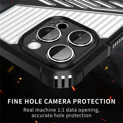 For iPhone 15 Pro Max Case Folding Kickstand PC + TPU Anti Drop Phone Cover