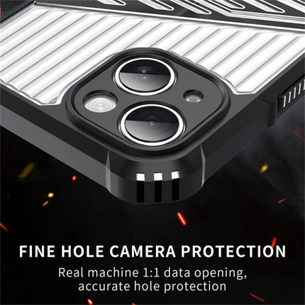 For iPhone 14 Case Folding Kickstand PC + TPU Anti Drop Phone Cover
