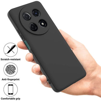 For Huawei nova 13i Liquid Silicone Case Phone Back Cover with Hand Strap
