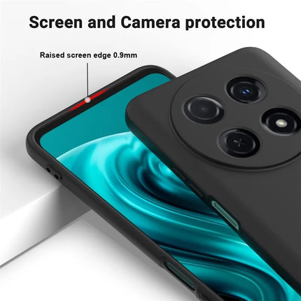 For Huawei nova 13i Liquid Silicone Case Phone Back Cover with Hand Strap