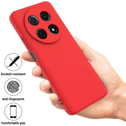 For Huawei nova 13i Liquid Silicone Case Phone Back Cover with Hand Strap